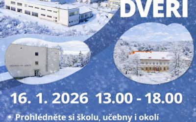 Srdečně vás zveme na Den otevřených dveří, který se uskuteční v pátek 16. ledna 2026 od 13:00 – 18:00 hodin